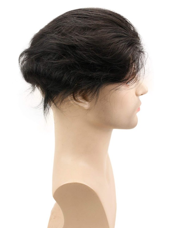 Short Straight Human Hair Men Toupee Mtoup201122