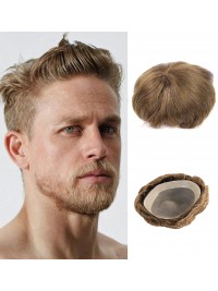 Short Straight Human Hair Men Toupee Mtoup201127