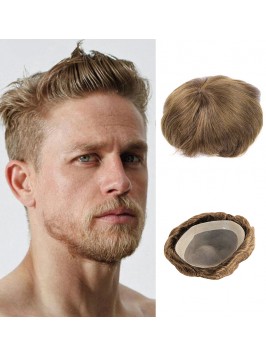 Short Straight Human Hair Men Toupee Mtoup201127