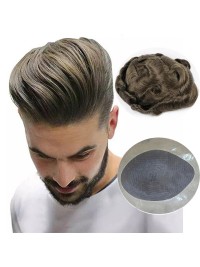 Short Straight Human Hair Men Toupee Mtoup201132