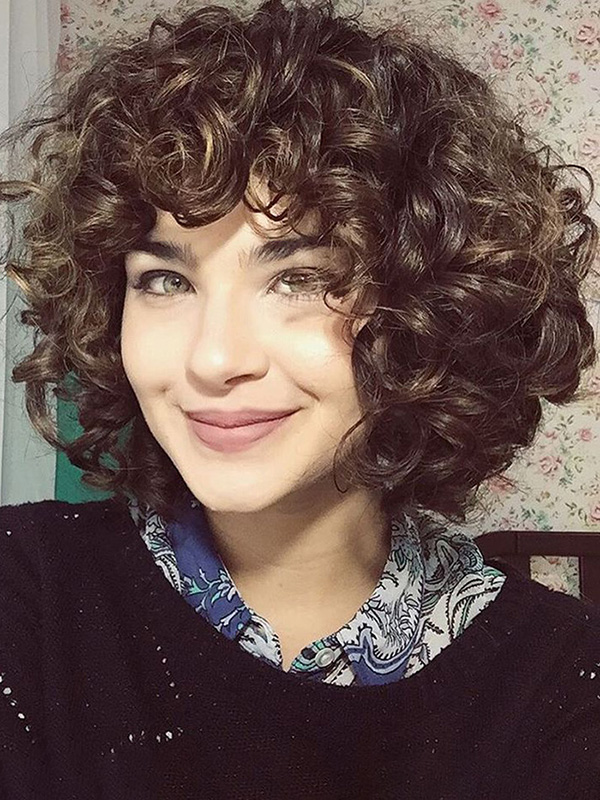 Medium Curly Capless Wigs