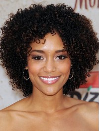 New Fashion Charm Afro Short Kinky Curly Human Hair Wig