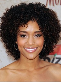 New Fashion Charm Afro Short Kinky Curly Human Hair Wig