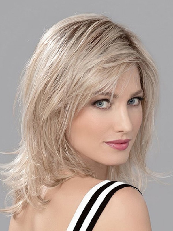 12" Layered Shoulder Length Human Hair Wigs