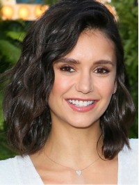 Black Fabulous Lace Front Shoulder Length Bobs Nina Dobrev Wig