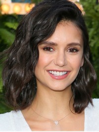 Black Fabulous Lace Front Shoulder Length Bobs Nina Dobrev Wig