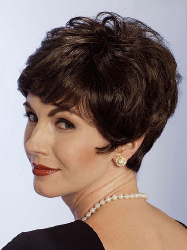 Straight Brown Fashionable Short Classic Wigs 