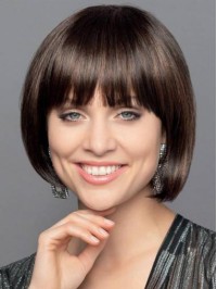 Straight Synthetic 10" Bobs Convenient Monofilament Wigs