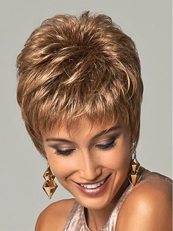 Hairstyles Brown Straight Cropped Wigs