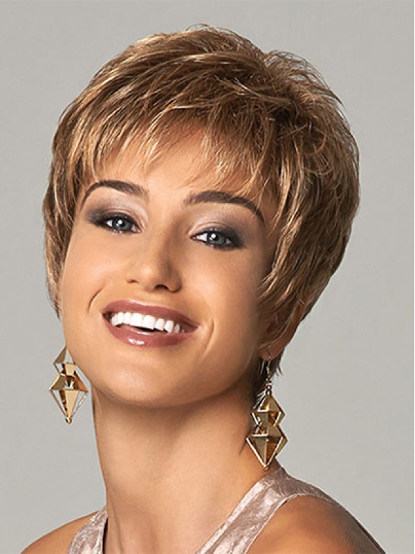 Hairstyles Brown Straight Cropped Wigs