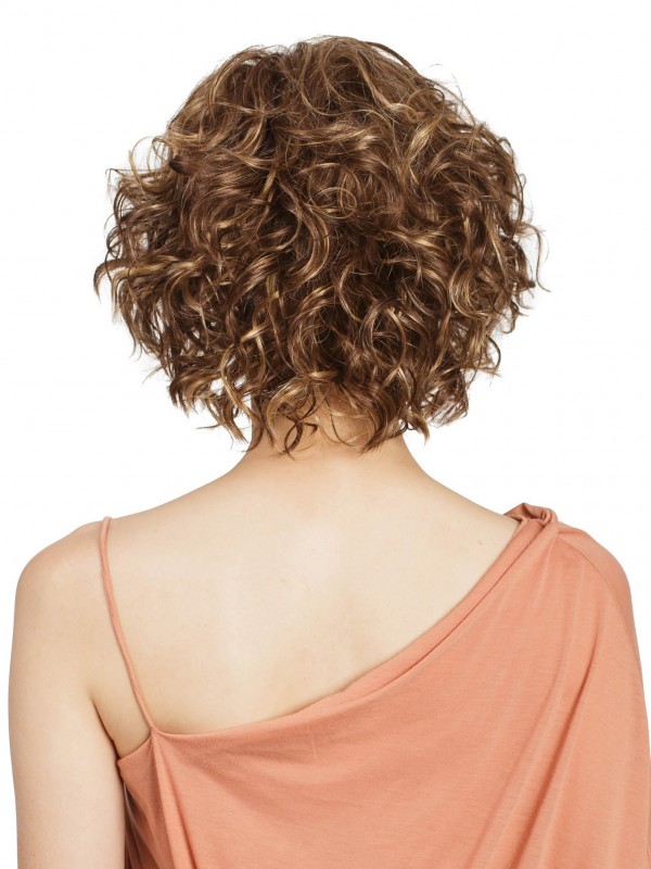 Bob Cut Curly 11" Blonde Lace Front Wigs