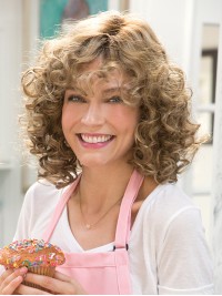 Popular 16" Curly Layered Synthetic Wigs 