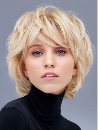 Blonde Short Straight Capless Wigs