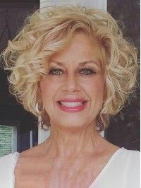 Blonde Short Wavy Capless Wigs