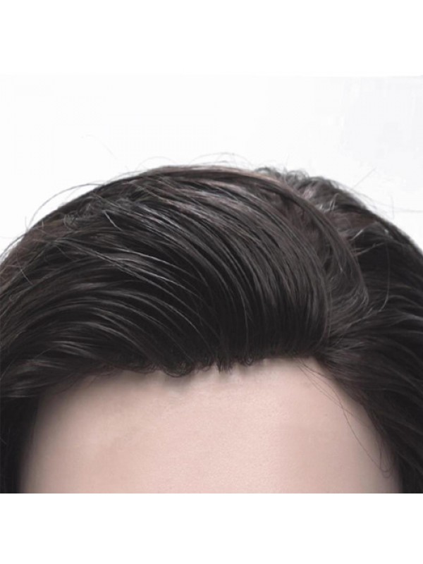 Amazing Value Fine Mono with PU Perimeter Value Mens Hair Systems Toupees