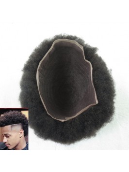 Amazing Undetectable Afro Hair French Lace Toupee ...
