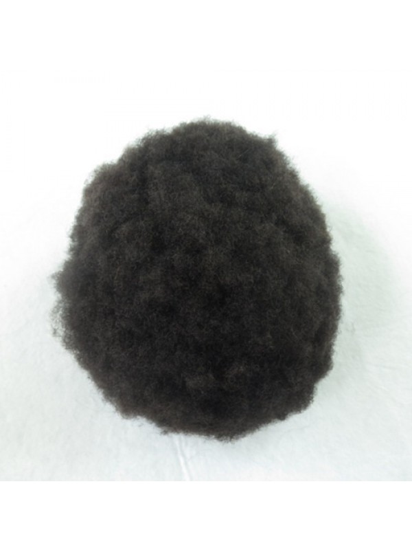 Amazing Undetectable Afro Hair French Lace Toupee For Black Men