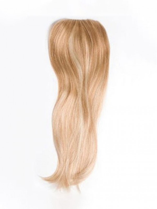 20" Straight Blonde Remy Human Hair Mono Hair Pieces