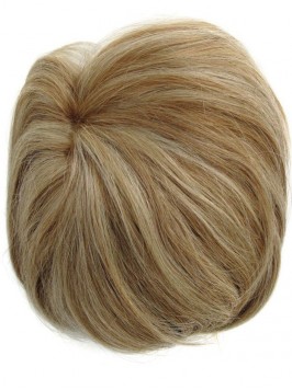 Blonde Remy Human Hair Addition Mono Top Wiglet