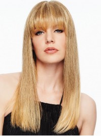 Economic Clip In Fringe Top Of Head Hair Piece