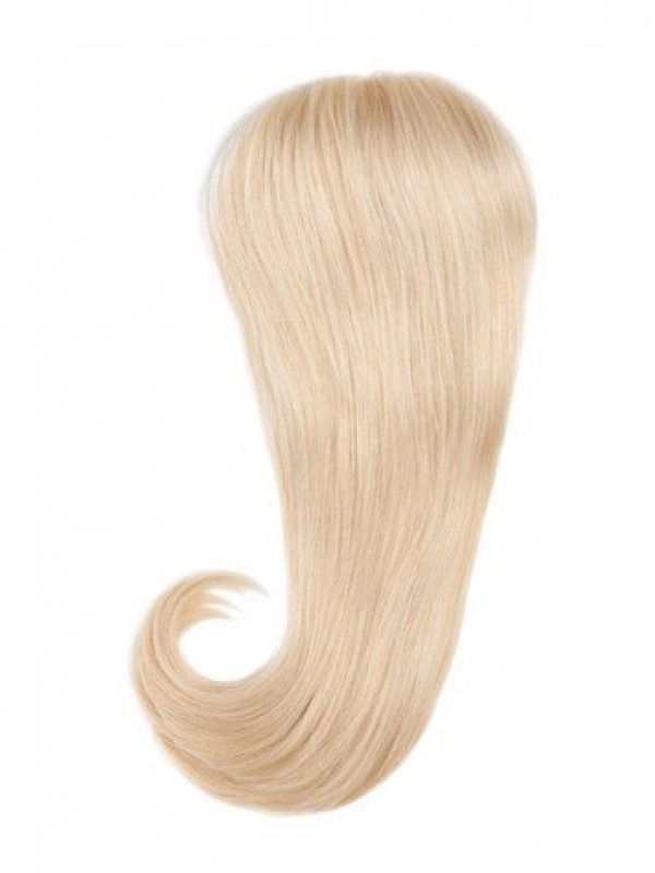 Long Straight Blonde 100% Human Hair Mono Hair Pieces