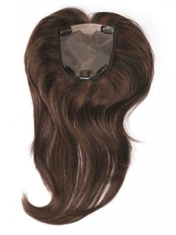 Intellectual Mono Wavy Long Human Top Hair Piece