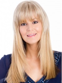 Human Monofilament Top Hairpieces With Bangs