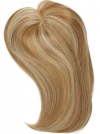 Medium Blonde Remy Human Hair Top Piece