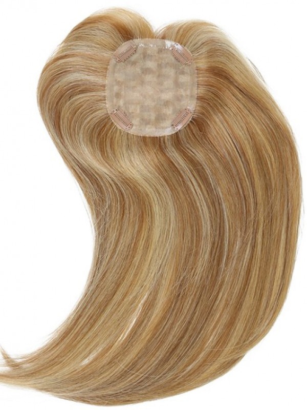 Medium Blonde Remy Human Hair Top Piece