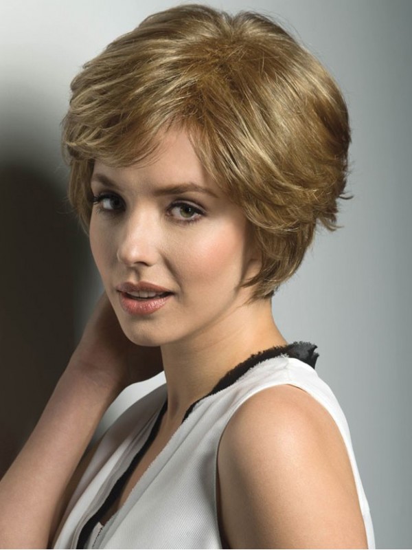 Short Human Hair Mono Wiglet Hairpieces