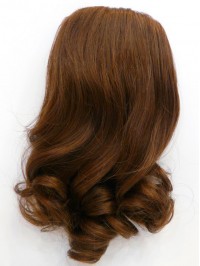 Sexy Wavy Brown Human Hair Hairpiece