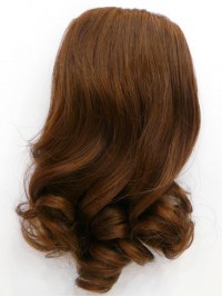 Sexy Wavy Brown Human Hair Hairpiece