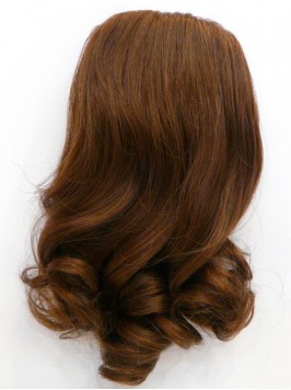 Sexy Wavy Brown Human Hair Hairpiece