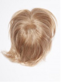 Short Blonde Human Top Hairpieces