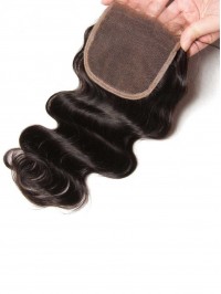 Virgin Human Hair Weave Body Wave Hair 3 Bundles With Lace Frontal Closure