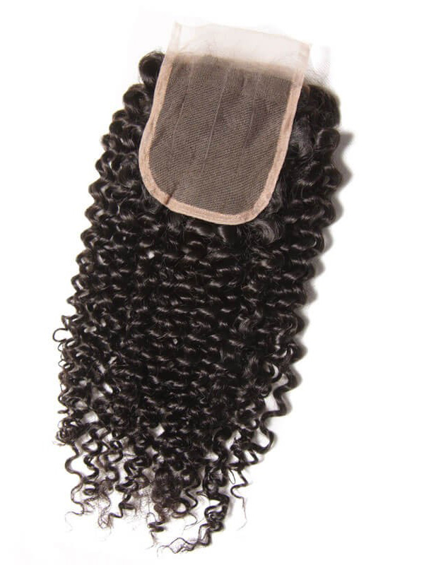 4pcs Hair Weave Curly Hair Bundles With Lace Closure Unprocessed Human Hair