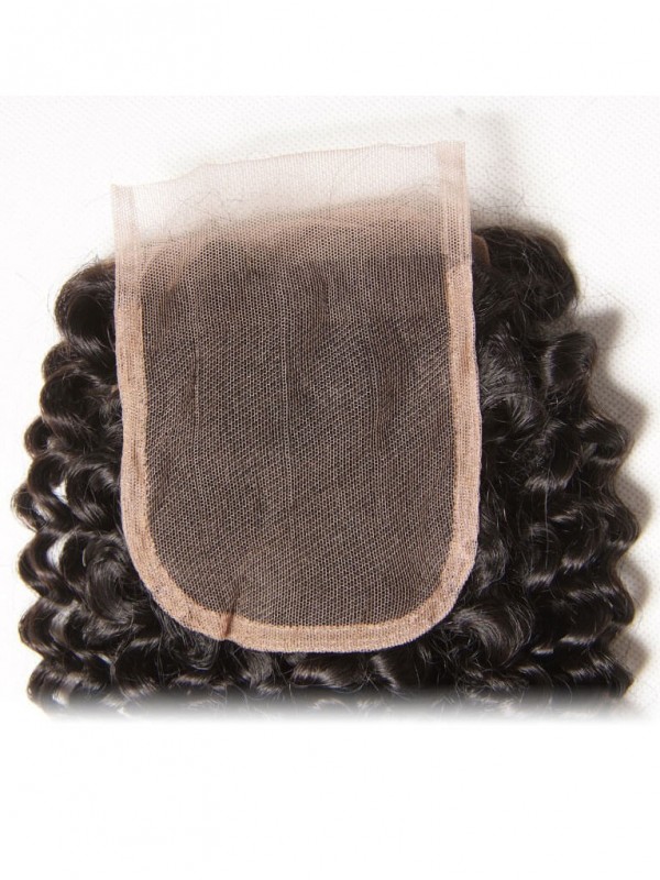 4pcs Hair Weave Curly Hair Bundles With Lace Closure Unprocessed Human Hair