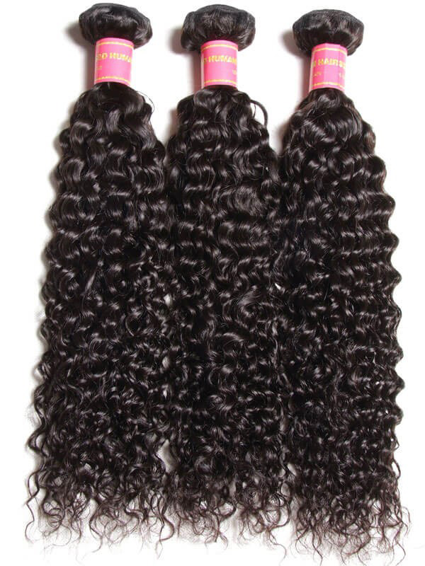 Kinky Curly Virgin Hair Weave 3 Bundles With Lace Frontal Closure 13x4 Best Virgin Human Hair