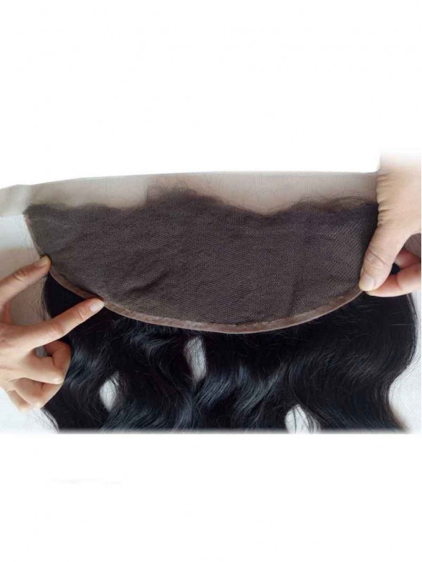 Virgin Hair 100 Peruvian Body Wave Hair Bundles With Lace Frontal 13x4