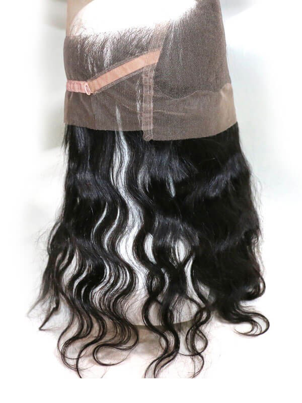 Body Wave Virgin Hair 2 Bundles With 360 Lace Closure Wavy Human Hair Weave Extensions
