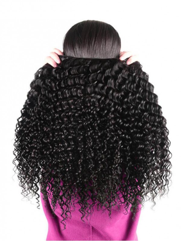 3 Bundles Deep Wave Hair With 4*4 Lace Closure Ali Pearl Brazilian Hair