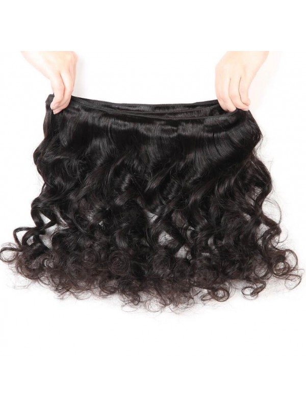 Brazilian Hair 3 Bundles Loose Wave With 4*4 Lace Closure