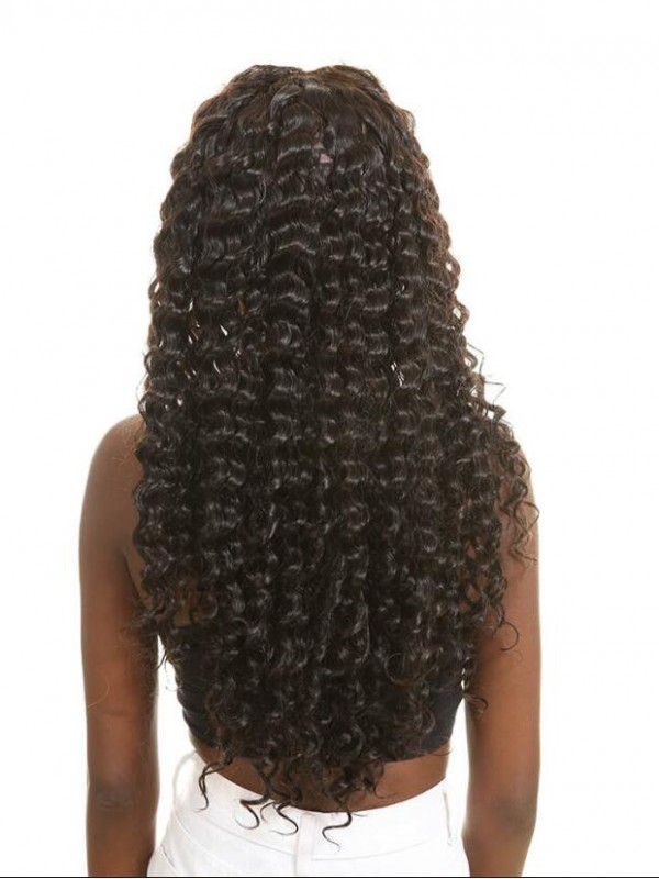 Virgin Hair Natural Water 4 Bundles with Lace Closure 4X4 Inch