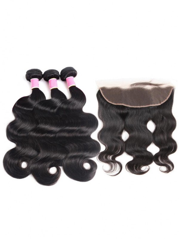 3 Bundles Brazilian Body Wave with 13X4 Lace Frontal