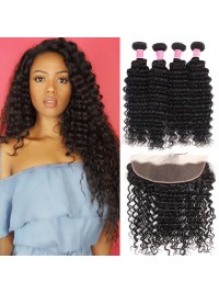 Peruvian Deep Wave With Lace Frontal 13x4 inch Deep Wave