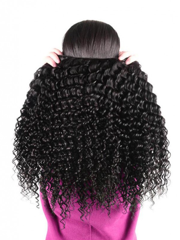 Malaysian VIrgin Hair 4pcs Deep Wave with 13*4 Lace Frontal