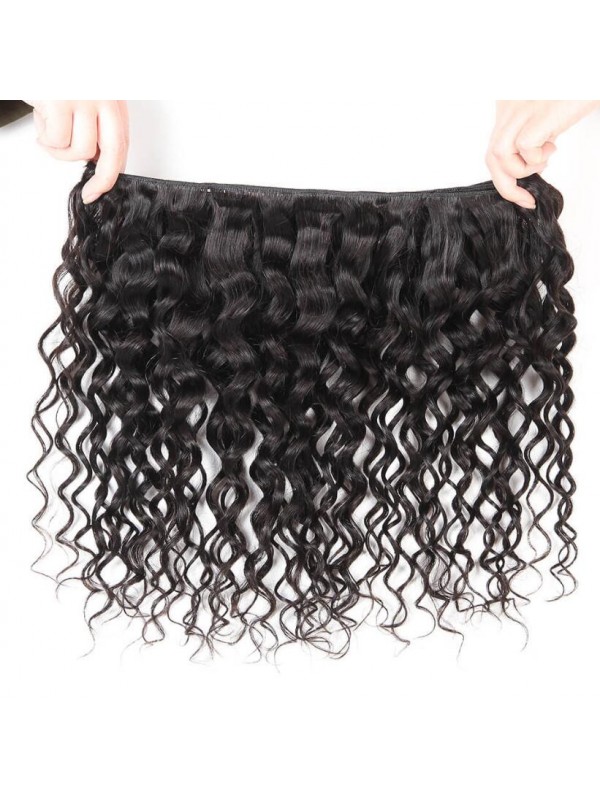13x4 inch Frontal With 4pcs Natural Wave Peruvian Hair