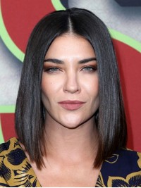 Jessica Szohr Central Parting Straight Lace Front Human Wigs 12 Inches