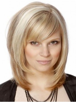 Blonde Straight Capless Remy Human Hair Wigs With ...
