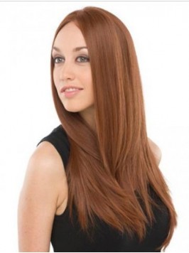 Central Parting Long Straight Lace Front Remy Huma...
